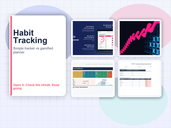 Habit Tracker Spreadsheet vs Gamified Life Planner: Which One Actually Sticks?